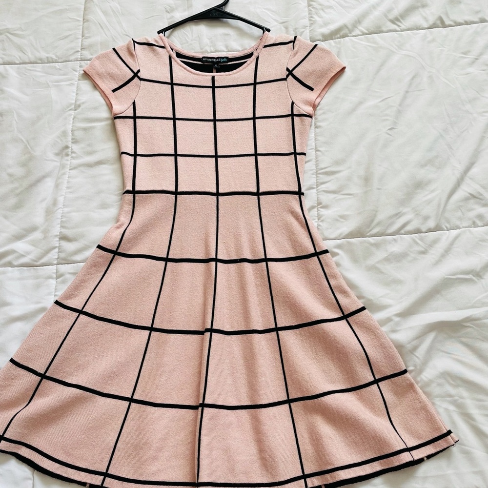 Girls soft pink dress